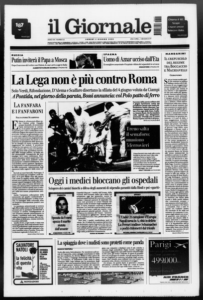 Il giornale del lunedi